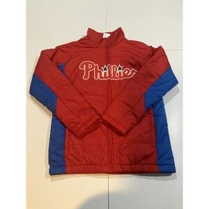 Philadelphia Phillies Youth MLB Authentic Majestic Jacket - Medium 10/12